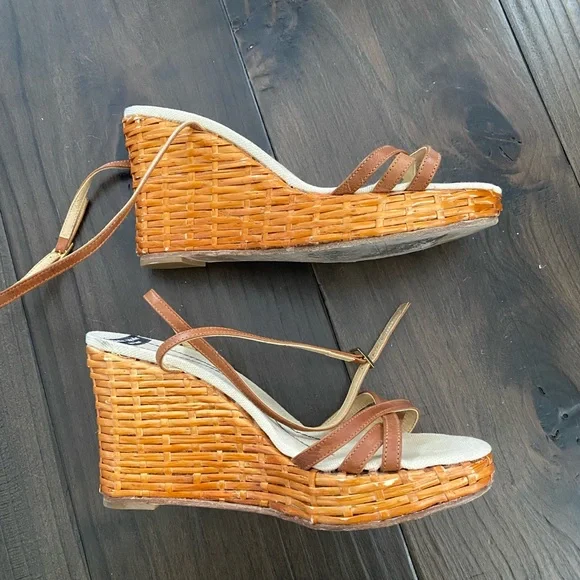 Kate Spade Raffia Platform Shoes - Picture 3 of 5